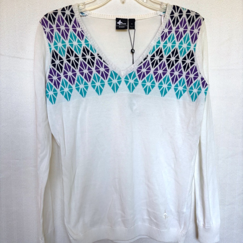 Cross Sportswear W Scramble V-neck Sweater